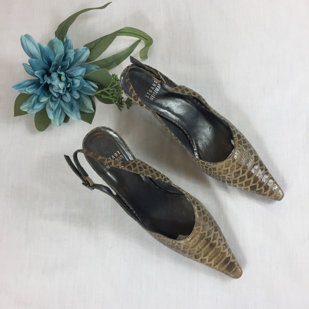 Stuart Weitzman Snakeskin Heels